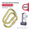 45KN Heat Treated Cold Forged Steel Screw Lock Carabiner Heavy Duty Industrial Load Bearing Snap Hook