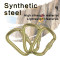 45KN Heat Treated Cold Forged Steel Screw Lock Carabiner Heavy Duty Industrial Load Bearing Snap Hook