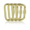 45KN Heat Treated Cold Forged Steel Screw Lock Carabiner Heavy Duty Industrial Load Bearing Snap Hook