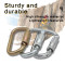 45kN D-Frame Steel Carabiner for Heavy-Duty Harness Connections