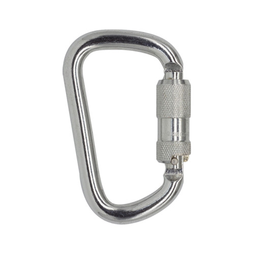 45kN D-Frame Steel Carabiner for Heavy-Duty Harness Connections