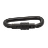 Black 25kN Cold-Formed Steel Carabiner for Professional Access Gear