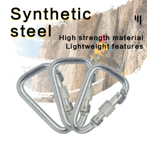 25kN Screw Lock Carabiner, Heat‑Treated Cold Formed Steel for Fall Protection Work