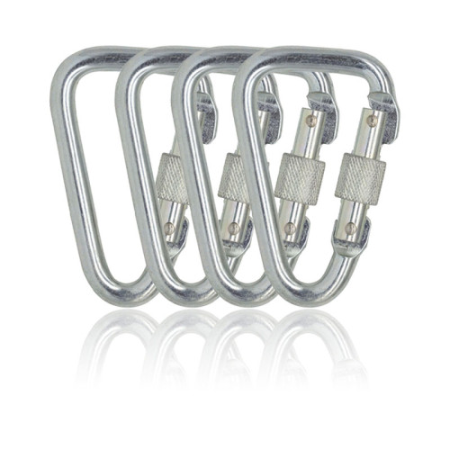 25kN Screw Lock Carabiner, Heat‑Treated Cold Formed Steel for Fall Protection Work