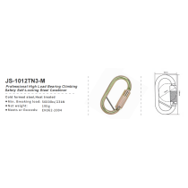 Automatic Locking 23kN Steel Oval Carabiner ? Secure Connector for Work at Height Applications