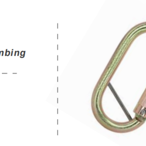 Automatic Locking 23kN Steel Oval Carabiner ? Secure Connector for Work at Height Applications