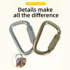 Cold-Formed 45kN Locking Carabiner for Safety Lanyard Assembly