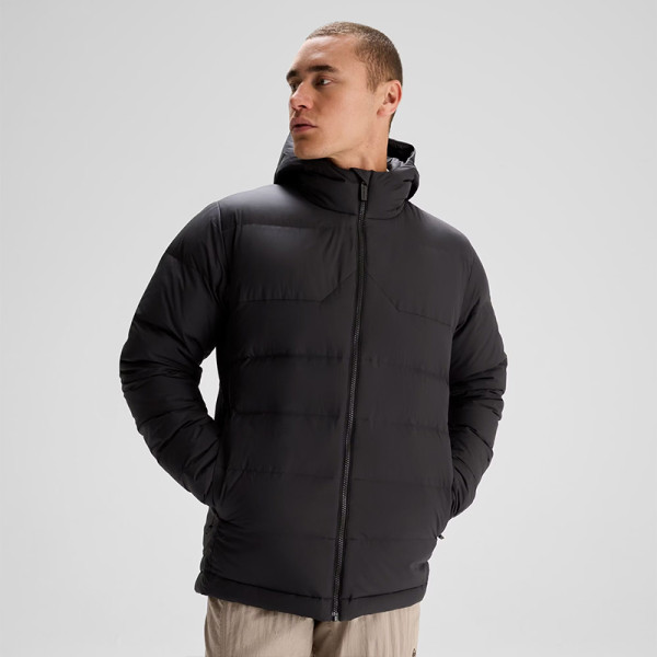 Custom Men's Warm Hooded Puffy Jacket Manufacturer | Ginwen
