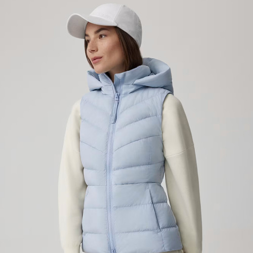 Custom Lightweight Hooded Puffy Vest Manufacturer | Ginwen