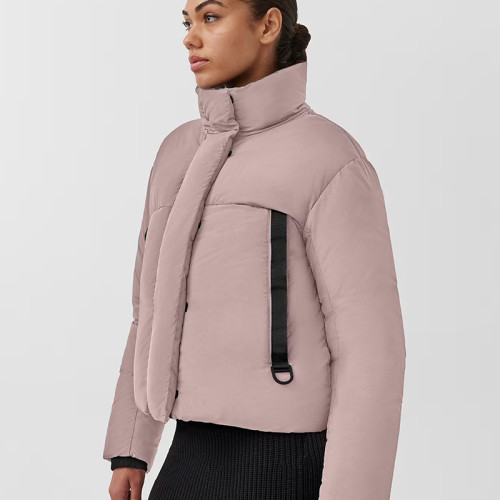 Custom Colorblock High Neck Puffy Jacket Manufacturer | Ginwen