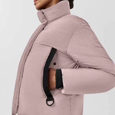 Custom Colorblock High Neck Puffy Jacket Manufacturer | Ginwen