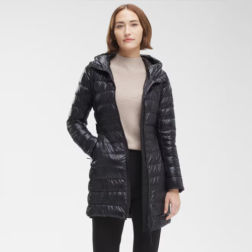 Customized Lightweight Mid Length Hooded Down Jacket Manufacturer | Ginwen
