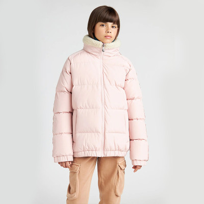 Custom Kids lambskin stand collar puffy jacket Manufacturer | Ginwen