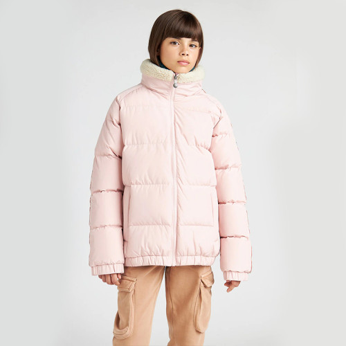 Custom Kids lambskin stand collar puffy jacket Manufacturer | Ginwen