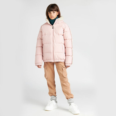 Custom Kids lambskin stand collar puffy jacket Manufacturer | Ginwen