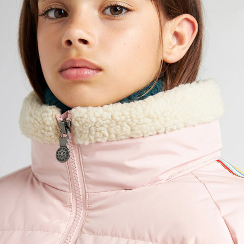 Custom Kids lambskin stand collar puffy jacket Manufacturer | Ginwen