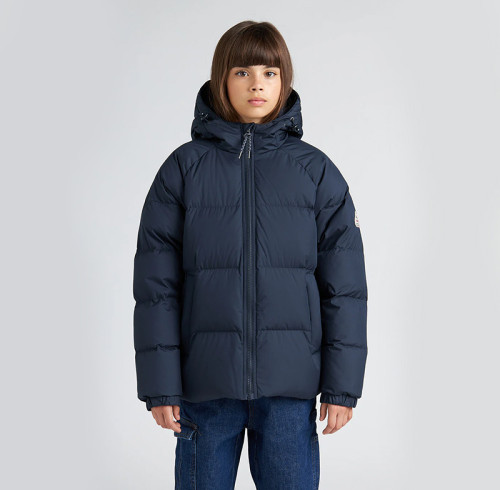 Custom Kids Thick Hooded Puffy jacket Manufacturer | Ginwen