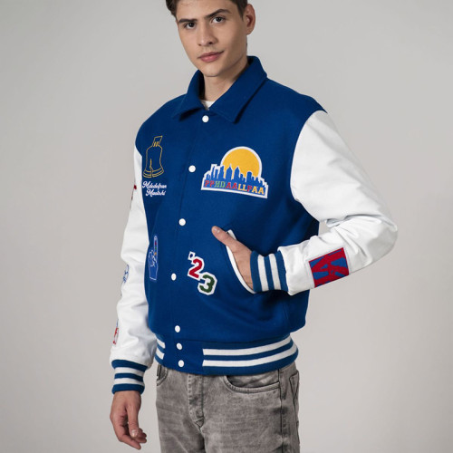 Custom Men Embroidered Patches Varsity Jacket Manufacturer | Ginwen