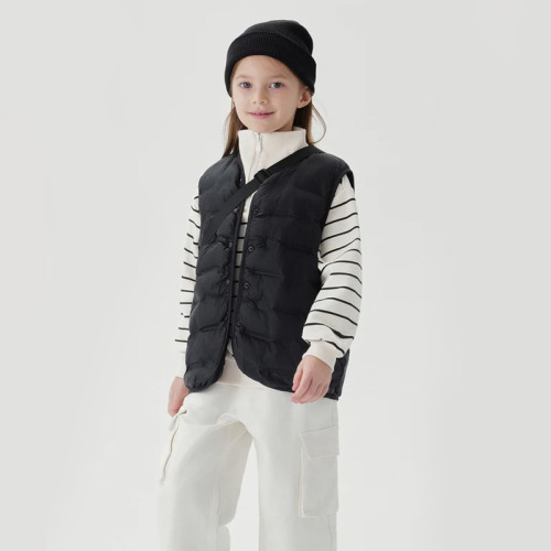 Custom Kids Casual Lightweight Down Vest Manufacturer | Ginwen