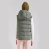 Custom Women's Matte Hooded Down Vest Manufacturer | Ginwen
