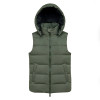 Custom Women's Matte Hooded Down Vest Manufacturer | Ginwen