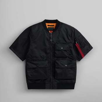 Custom Women's Short Sleeve Bomber Jacket Manufacturers | Ginwen