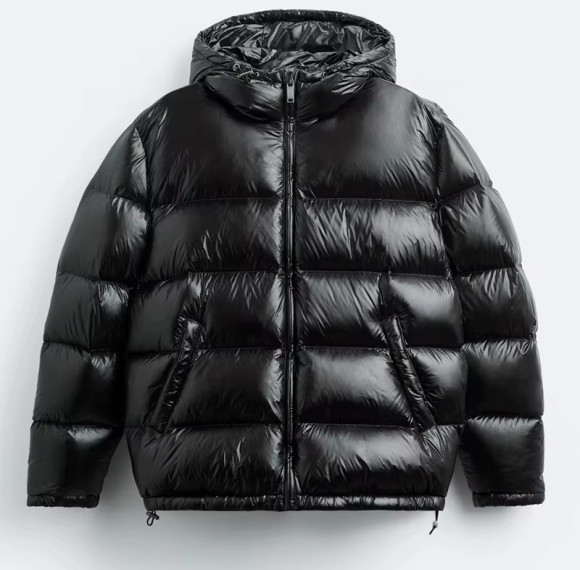 Custom Basic High Shine Hooded Puffer Jacket Manufacturer | Ginwen