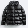 Custom Basic High Shine Hooded Puffer Jacket Manufacturer | Ginwen