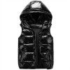 Custom Basic Shiny Hooded Puffer Vest Manufacturer | Ginwen