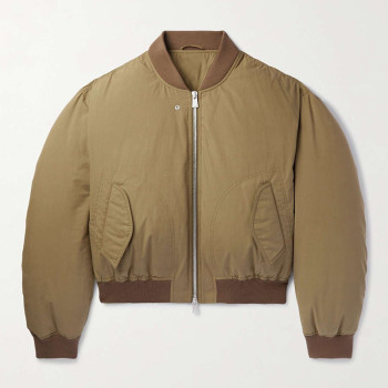 Men Khaki Bomber Jacket – Classic Lightweight Outerwear, Ready to Ship