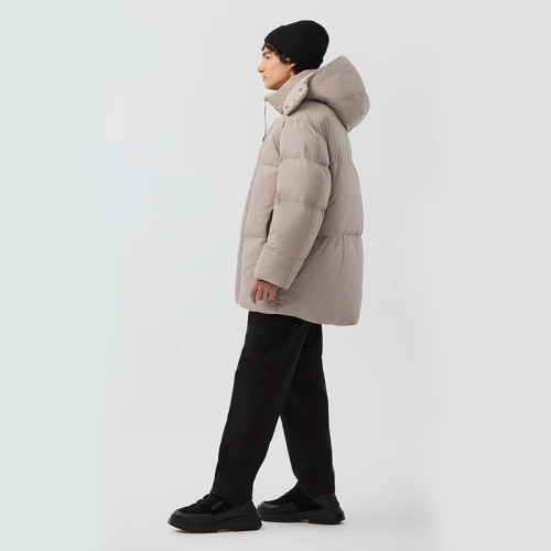 Custom Men's Thick Hooded Puffy Jacket Manufacturer | Ginwen