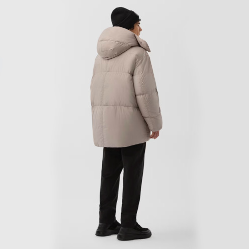 Custom Men's Thick Hooded Puffy Jacket Manufacturer | Ginwen