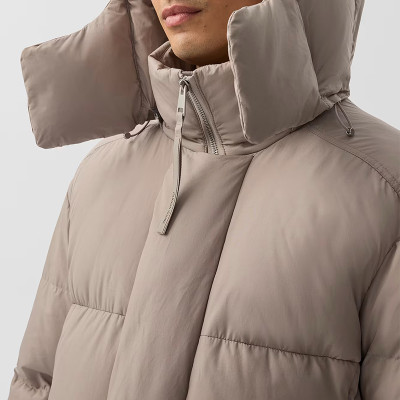 Custom Men's Thick Hooded Puffy Jacket Manufacturer | Ginwen