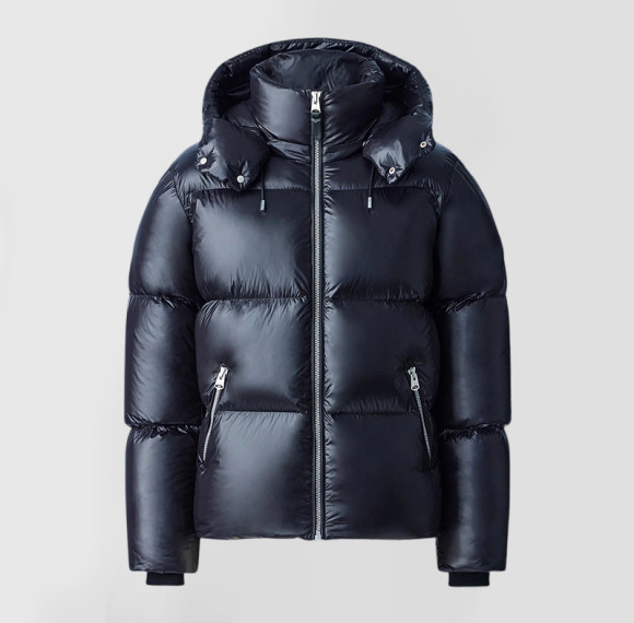 Custom Men's Removable Hood lustrous Puffy Jacket Manufacturer | Ginwen