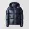 Custom Men's Detachable Hood Glossy Shiny Puffer Jacket Manufacturer | Ginwen