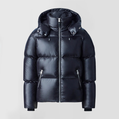 Custom Men's Removable Hood lustrous Puffy Jacket Manufacturer | Ginwen