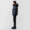 Custom Men's Detachable Hood Glossy Shiny Puffy Jacket Manufacturer | Ginwen