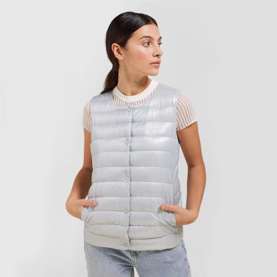 Custom Women's Shiny Down Vest Manufacturer | Ginwen