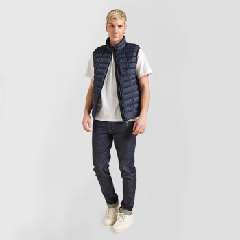 Custom Men's Stand Collar Down Vest Manufacturer | Ginwen
