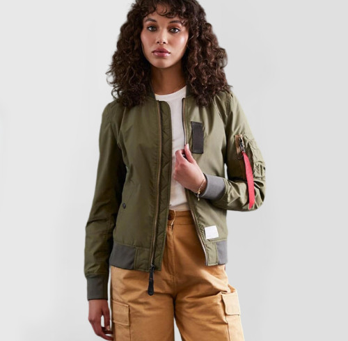 Custom Women's Casual Bomber Jackets Manufacturers | Ginwen