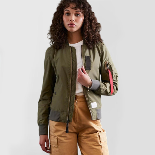 Custom Women's Casual Bomber Jackets Manufacturers | Ginwen