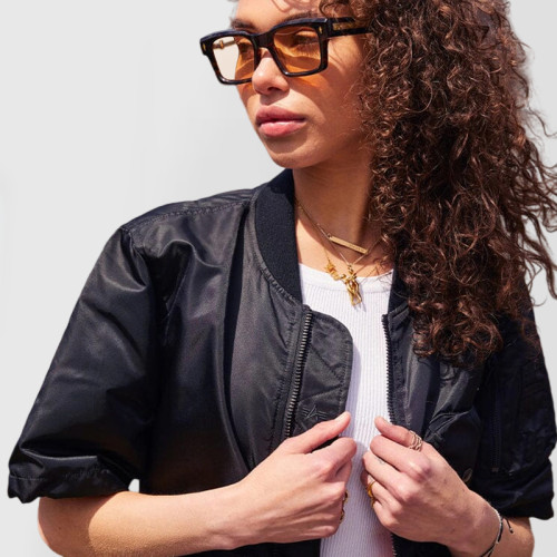Custom Women's Short Sleeve Bomber Jacket Manufacturers | Ginwen