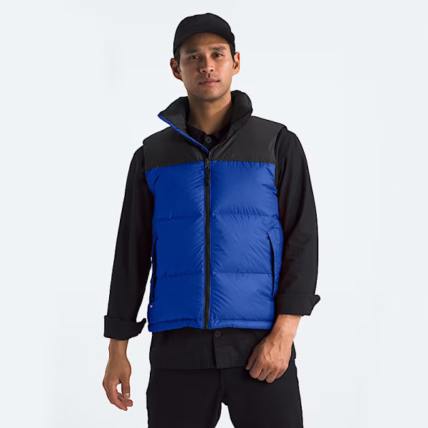Custom Men's Colorblock Turtleneck Puffy Vest Manufacturer | Ginwen