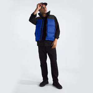 Custom Men's Colorblock Turtleneck Puffy Vest Manufacturer | Ginwen