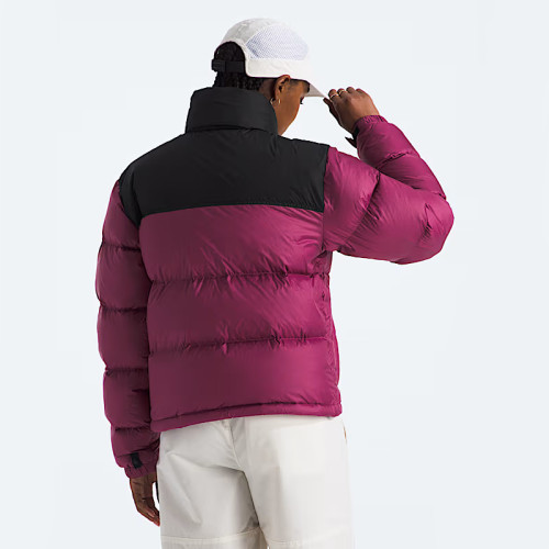 Custom Women's Burgundy and Black Short Puffy Jacket Manufacturer | Ginwen