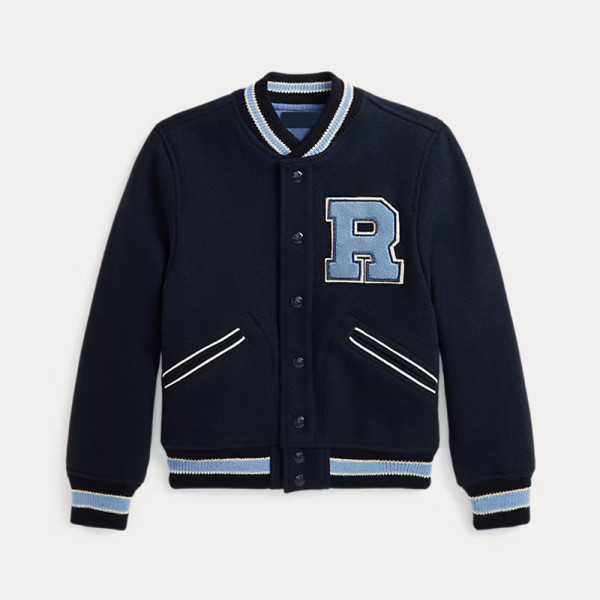 Customized Kids Preppy Embroidered Varsity Jacket Manufacturer | Ginwen
