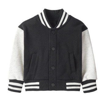 Custom kids Children's Black and White Varsity Jacket Manufacturer | Ginwen