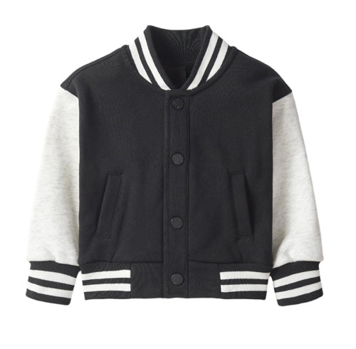 Custom kids Children's Black and White Varsity Jacket Manufacturer | Ginwen