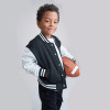 Custom kids Children's Black and White Varsity Jacket Manufacturer | Ginwen