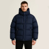 Custom Men's Button Zip Hooded Puffy Jacket Manufacturer | Ginwen